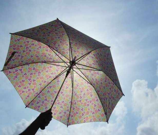 umbrella blocking the sun